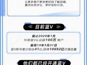 抖音认证企业号/抖音蓝v认证/抖音企业认证/企业蓝v认证的好处和权益/个人号和企业号的区别?