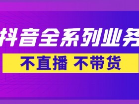 承接抖音、快手、视频号、小红书所有业务,抖音全系列业务源头