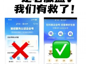 《抖音蓝V认证的「后悔药」?老版企业号深度解读》老版蓝v最新方法