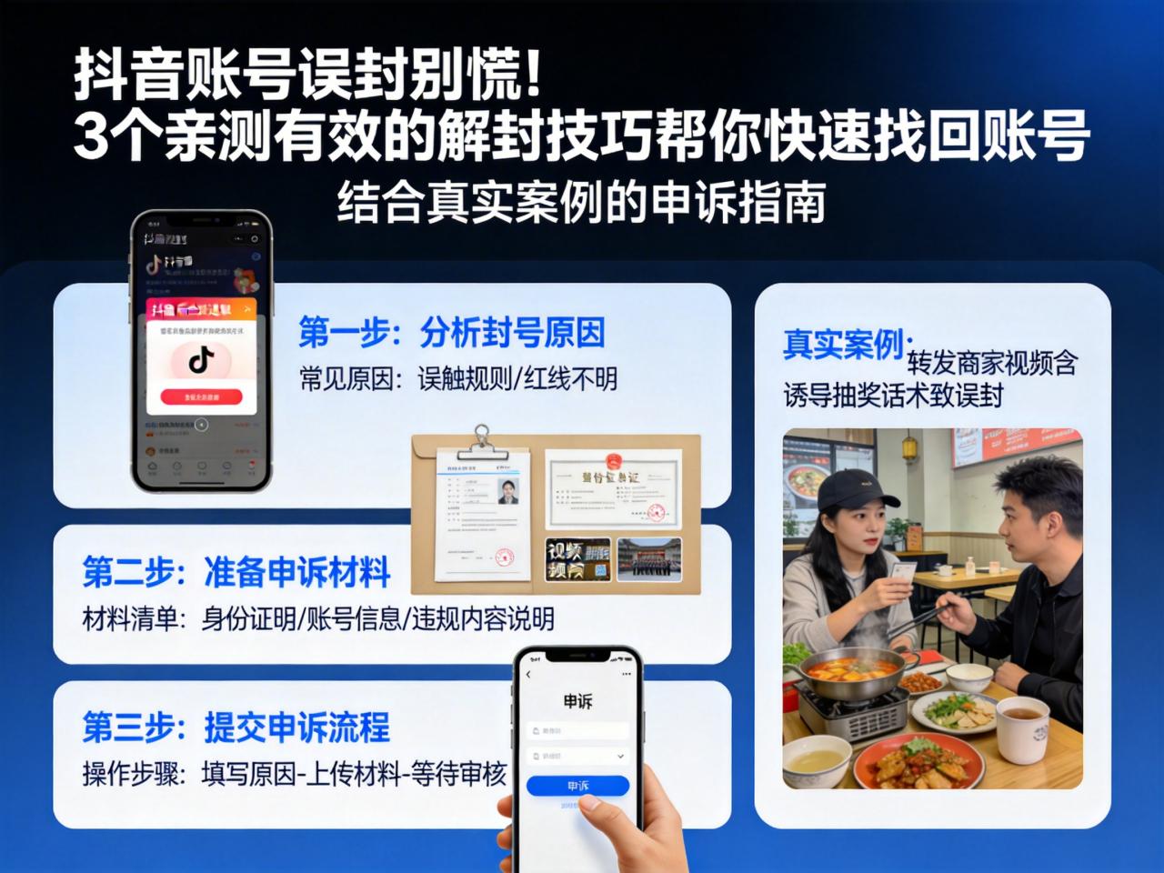 抖音账号误封别慌！3个亲测有效的解封技巧帮你快速找回账号