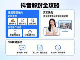 抖音解封全攻略:从违规原因到快速恢复,3步帮你找回账号