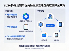 2026抖店违规申诉:商品品质差违规高效解除全攻略