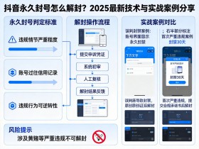 抖音永久封号怎么解封?2026最新技术与实战案例分享