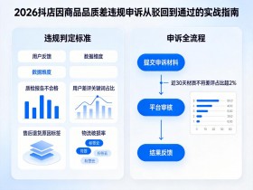 2026抖店因商品品质差违规申诉:从驳回到通过的实战指南